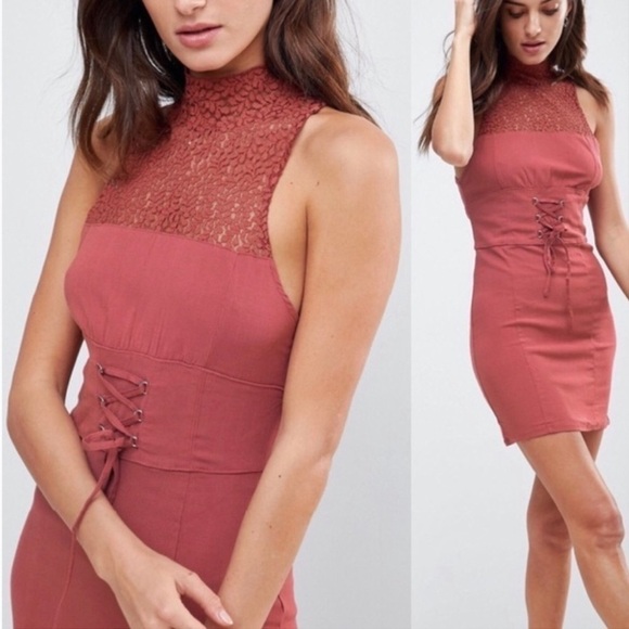 Free People Womens High Society Bodycon Dress NWT - Size Medium - Picture 2 of 7